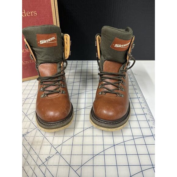 Simms Guide Model Fishing Boots Men’s‎ Size 8 With Simms Gravel Guards Included - Picture 8 of 15